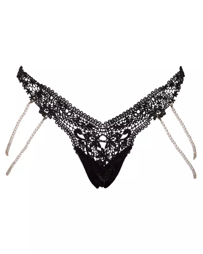 String with Pearl Chains de Cottelli LINGERIE élégant et sensuel-5