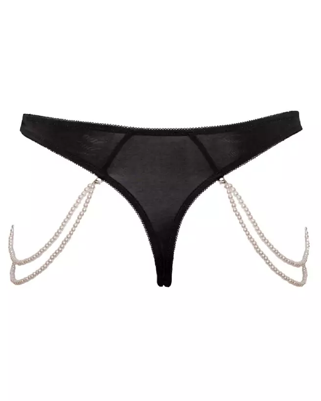 String with Pearl Chains de Cottelli LINGERIE élégant et sensuel-6