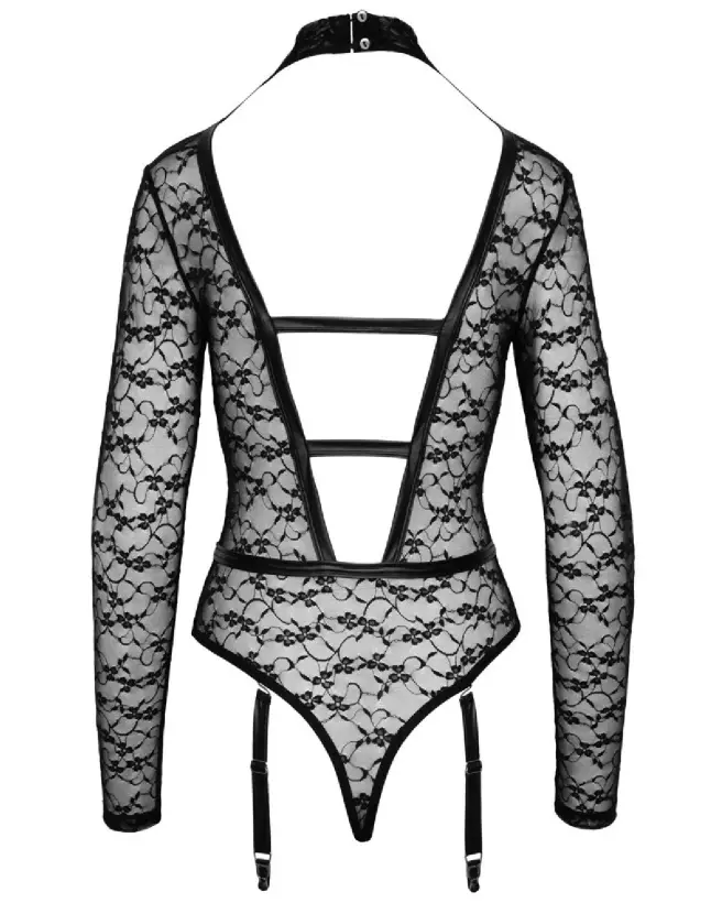 Body Lace Cottelli LINGERIE en dentelle noire, élégance et confort-7