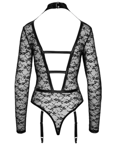 Body Lace Cottelli LINGERIE en dentelle noire, élégance et confort-7
