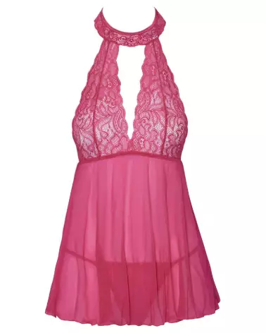 Nuisette Babydoll Pink de Cottelli LINGERIE, lingerie féminine élégante et séduisante-7
