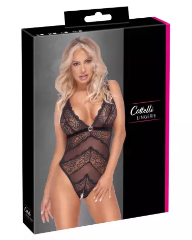 Body en dentelle élégant Cottelli LINGERIE, lingerie féminine sophistiquée et confortable-1