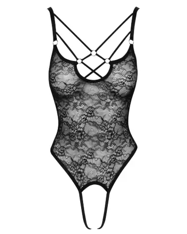 Body en dentelle avec anneaux Cottelli LINGERIE, élégance et séduction-7