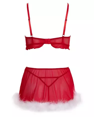 Costume sexy de Noël Cottelli LINGERIE avec top et jupe festifs-7