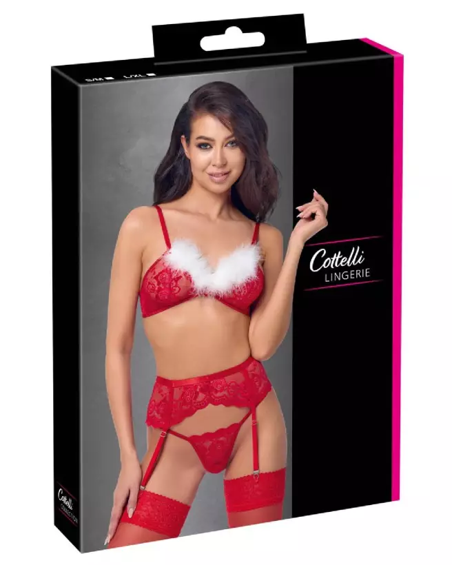 Costume sexy X-Mas Bra Set de Cottelli LINGERIE pour Noël-1