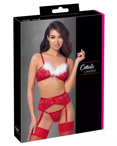 Costume sexy X-Mas Bra Set de Cottelli LINGERIE pour Noël-1