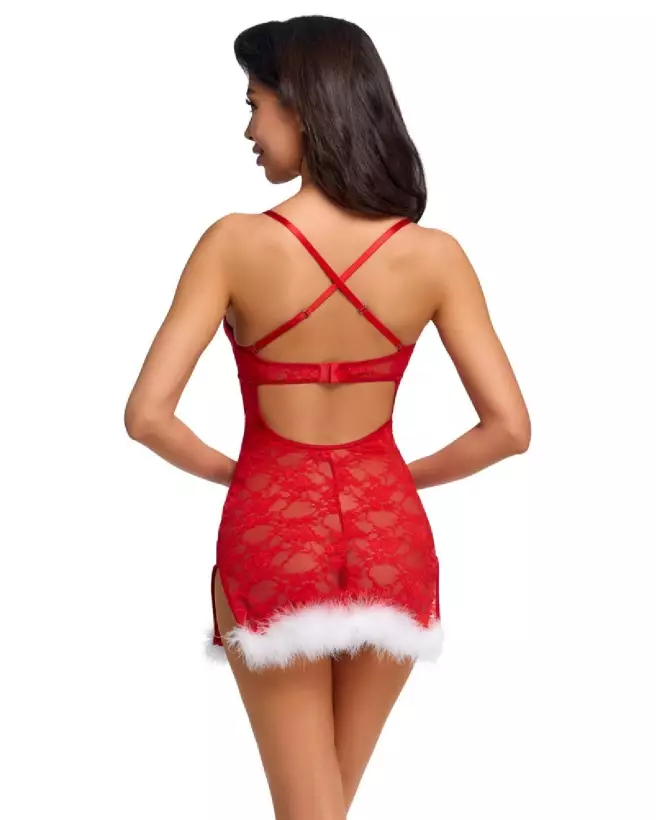 Robe sexy X-Mas Dress de Cottelli LINGERIE pour femme, idéale pour soirées festives-5