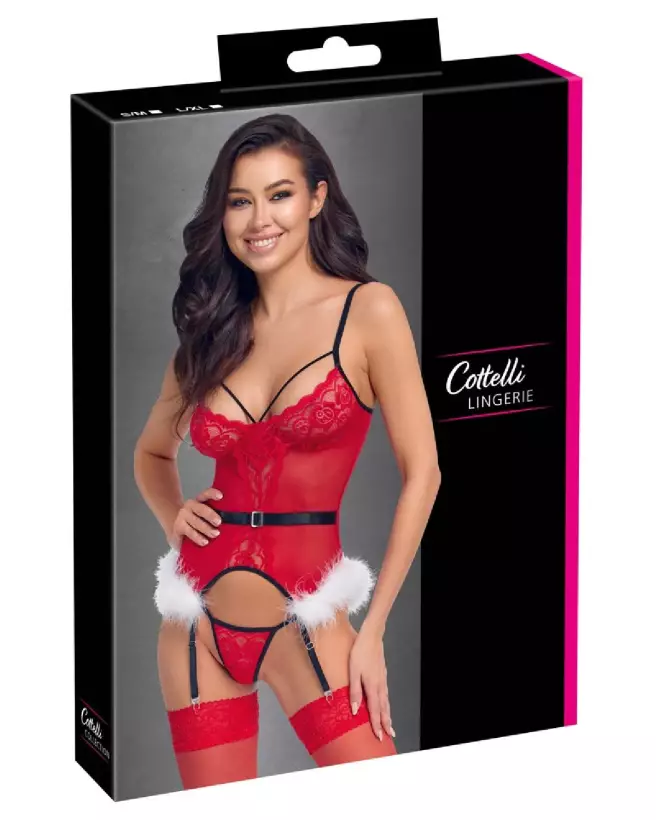 Image X-Mas Basque de Cottelli LINGERIE, costume sexy pour Noël-1