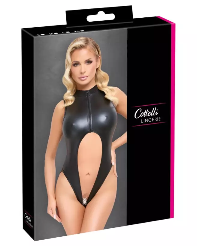 Image du Crotchless Body Zip par Cottelli Lingerie - Élégance et Séduction-1