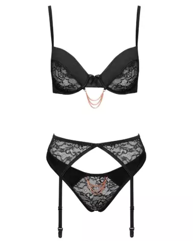 Image de l'ensemble Bra Set Chain de Cottelli Lingerie, élégant et séducteur-6