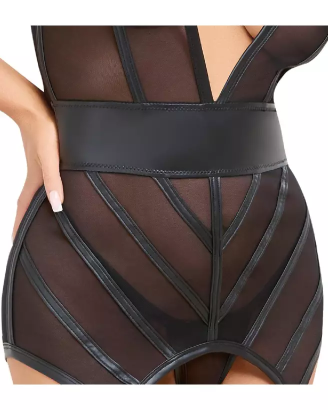 Image de guêpière Basque and String Cottelli LINGERIE, corset élégant et serre-taille raffiné-5