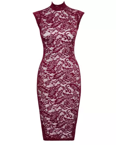 Robe rouge en dentelle Cottelli LINGERIE élégante et séduisante-5