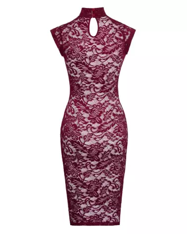 Robe rouge en dentelle Cottelli LINGERIE élégante et séduisante-6