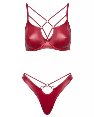 Bra Set rouge Cottelli Lingerie élégant et confortable-6