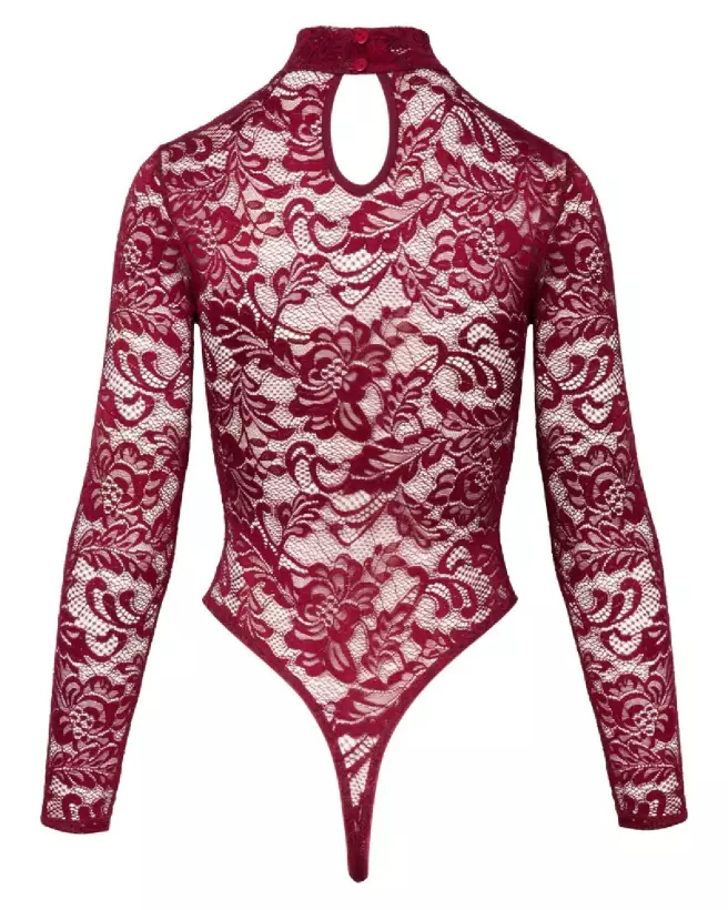 Body en dentelle rouge Cottelli LINGERIE élégant et sensuel-6