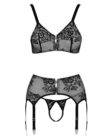 Photo de l'ensemble Bra Set noir et blanc Cottelli Lingerie, élégance et confort-7