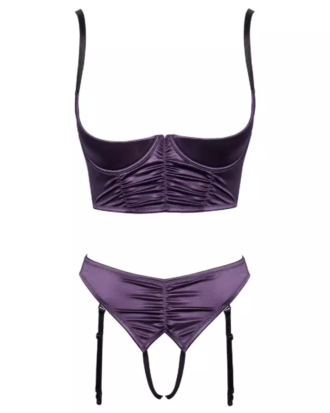 Ensemble de lingerie Cottelli 1/4 Cup Purple, design élégant et séducteur-5
