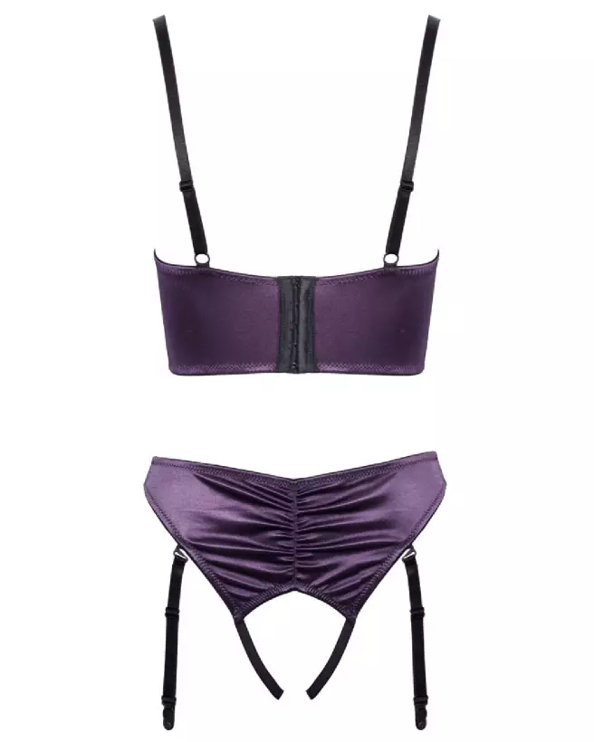 Ensemble de lingerie Cottelli 1/4 Cup Purple, design élégant et séducteur-6
