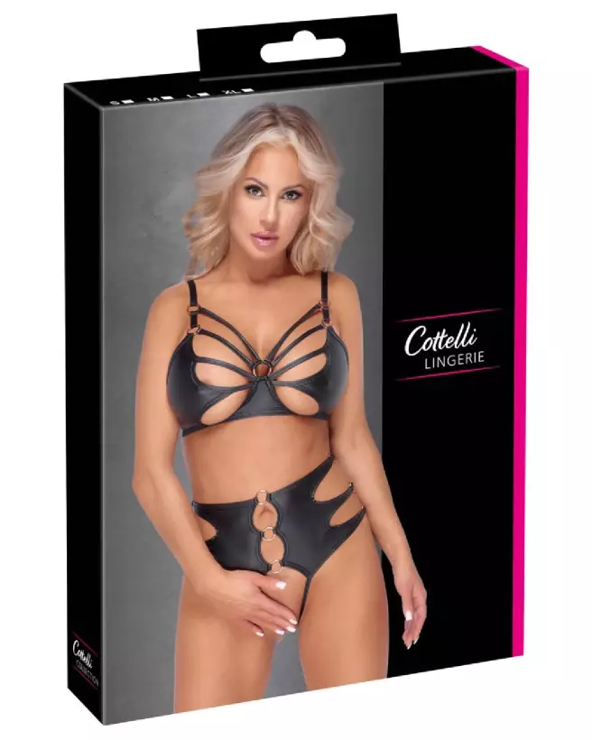 Image de l'ensemble Bra Set Rings de Cottelli Lingerie, lingerie élégante et confortable-1
