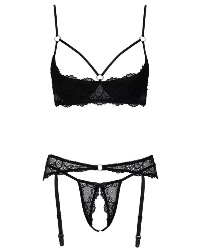 Ensemble de lingerie Cottelli à 3 pièces avec soutien-gorge intégré-7