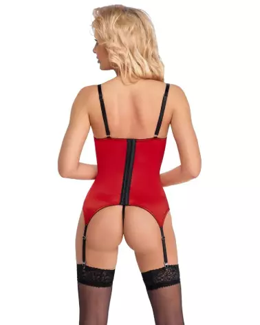 Image de guêpière corset rouge Cami Suspenders de Cottelli Lingerie, séduction et élégance-4