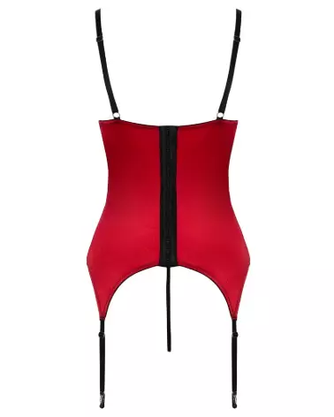 Image de guêpière corset rouge Cami Suspenders de Cottelli Lingerie, séduction et élégance-7