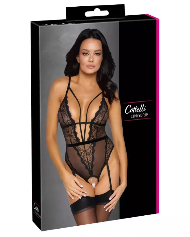 Body Pear String Cottelli LINGERIE en dentelle élégante et confortable-1