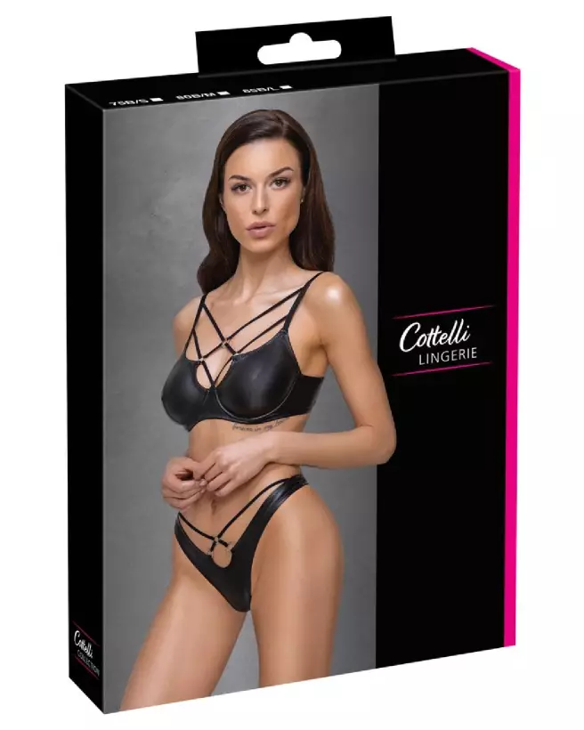 Cottelli Lingerie Bra Set Matte - Ensemble élégant et confortable-1
