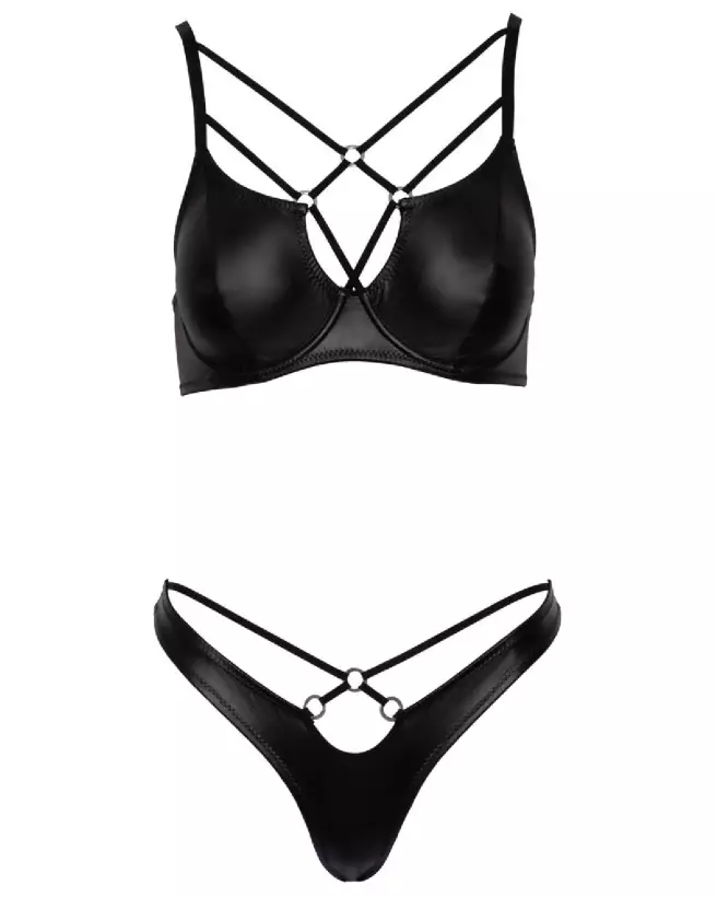 Cottelli Lingerie Bra Set Matte - Ensemble élégant et confortable-7
