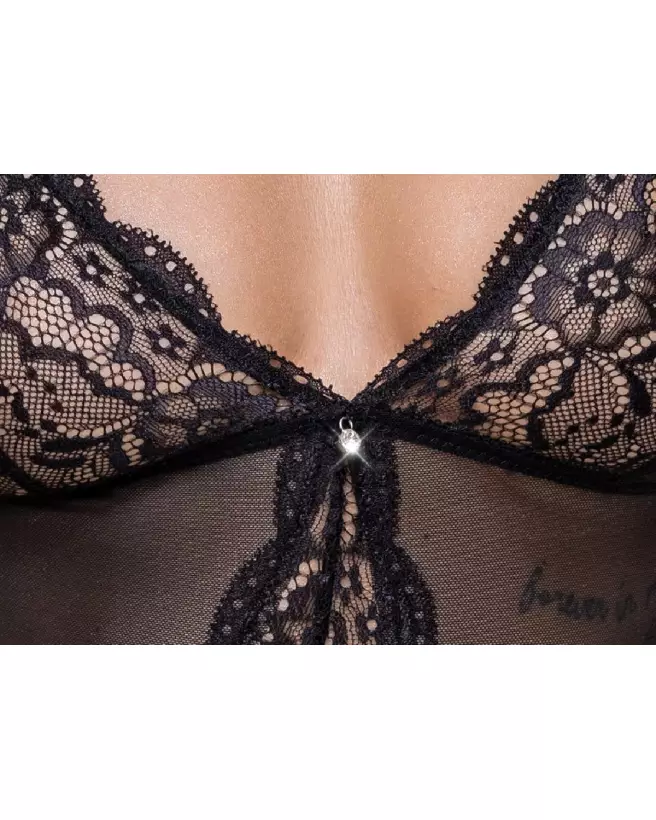 Crotchless Body en dentelle de Cottelli LINGERIE-7