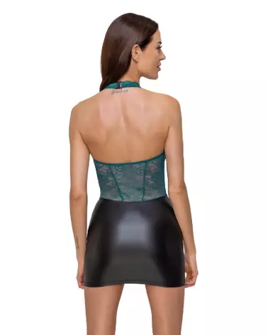 Robe sexy noir et teal de Cottelli Lingerie pour soirée élégante-5