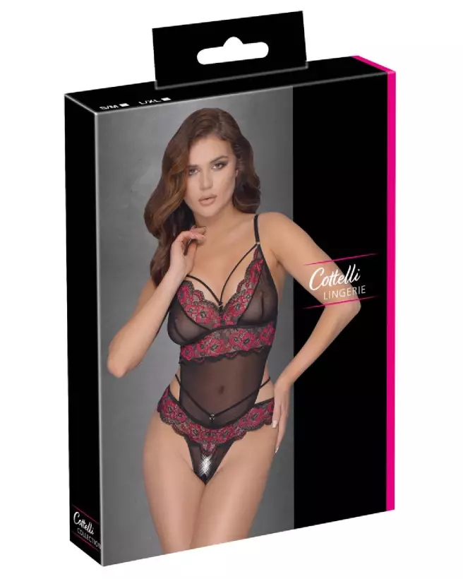 Photo de Body Ouvert Cottelli LINGERIE, lingerie sexy et élégante-1