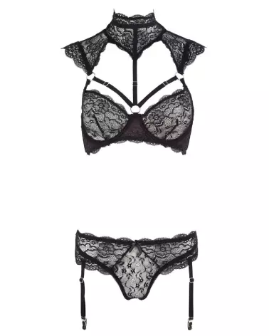 Photo de l'ensemble Bra Set Lace de Cottelli Lingerie en dentelle fine, élégante et séduisante-6