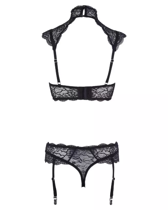 Photo de l'ensemble Bra Set Lace de Cottelli Lingerie en dentelle fine, élégante et séduisante-7