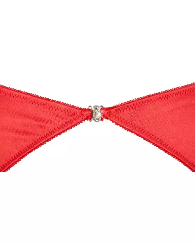 Image de l'ensemble Shelf Bra Set rouge par Cottelli Lingerie, lingerie luxueuse et confortable-7