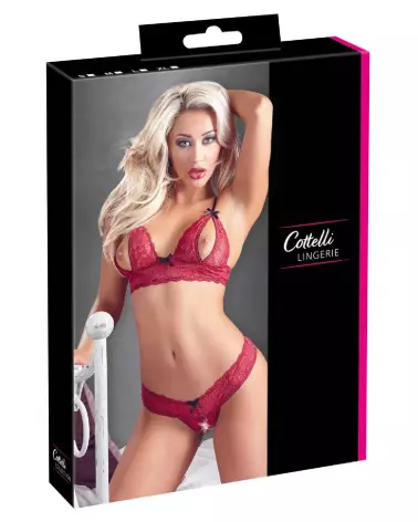 Photo de l'ensemble Bra Set Cottelli Lingerie en dentelle fine, élégant et confortable-1