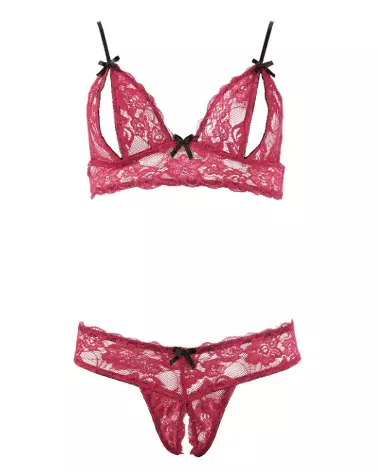 Photo de l'ensemble Bra Set Cottelli Lingerie en dentelle fine, élégant et confortable-6