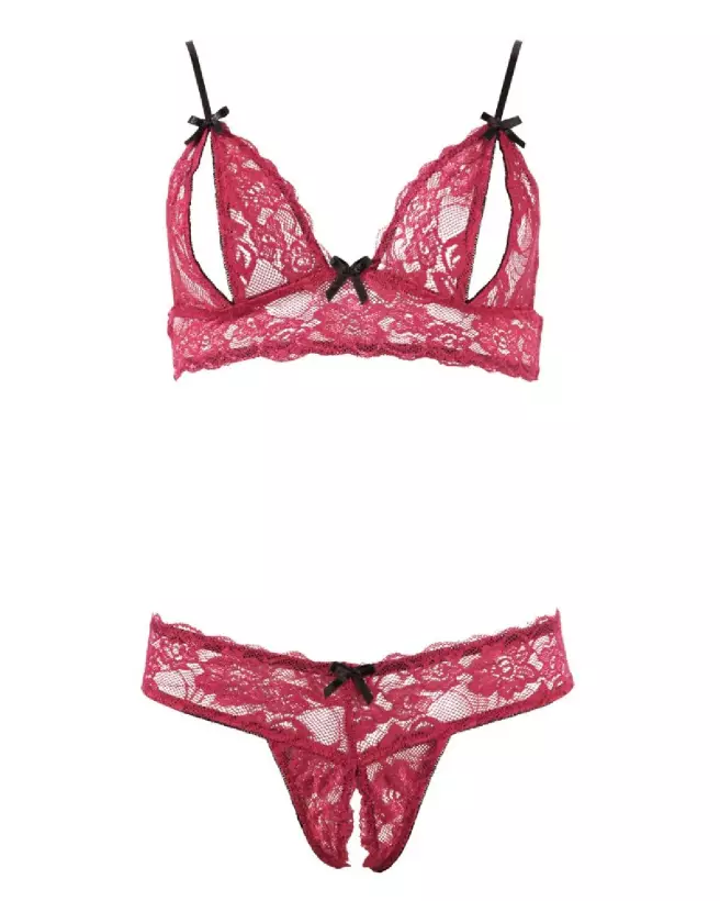 Photo de l'ensemble Bra Set Cottelli Lingerie en dentelle fine, élégant et confortable-7