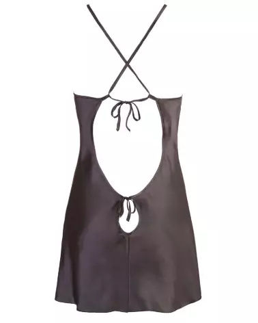 Nuisette satin noire Cottelli Lingerie élégante et confortable-6