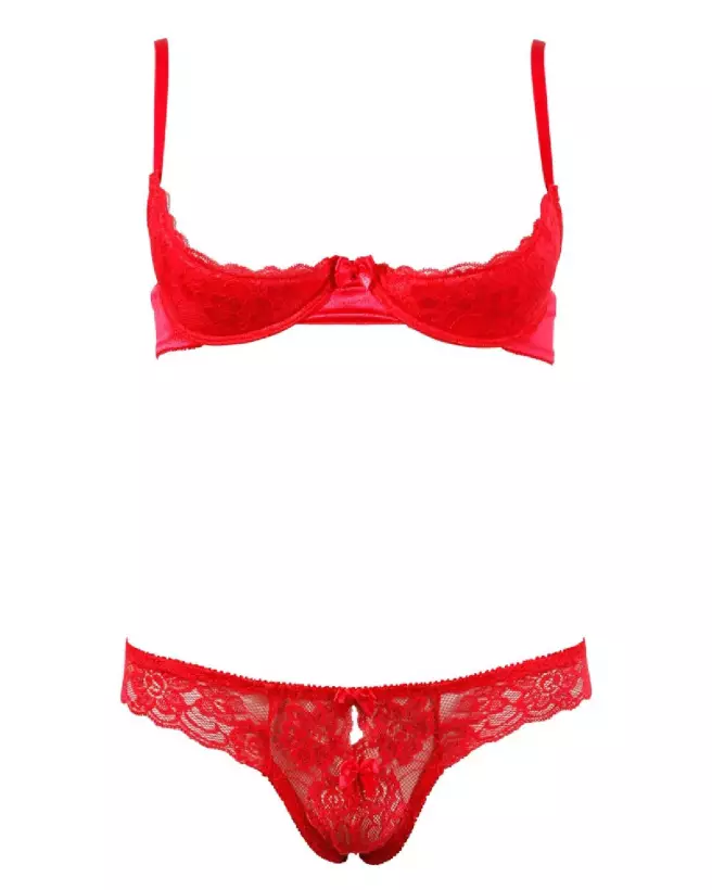 Ensemble de lingerie Cottelli Half-Cup Bra Set, élégant et sensuel-4