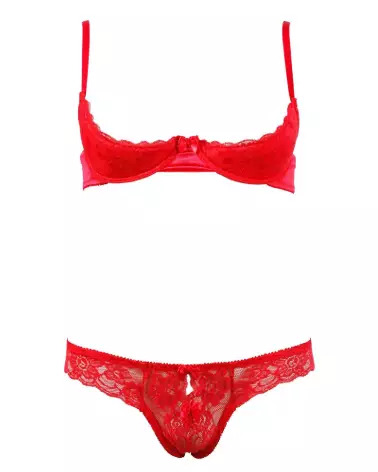 Ensemble de lingerie Cottelli Half-Cup Bra Set, élégant et sensuel-4