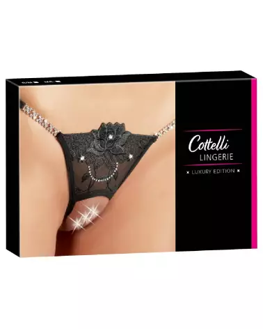 String Rhinestones Cottelli Lingerie avec détails en strass pour un look élégant et séduisant-1