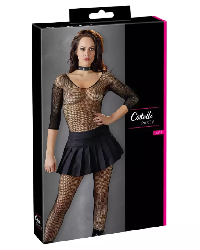 Mini jupe plissée sexy Cottelli PARTY en style élégant et tendance-1