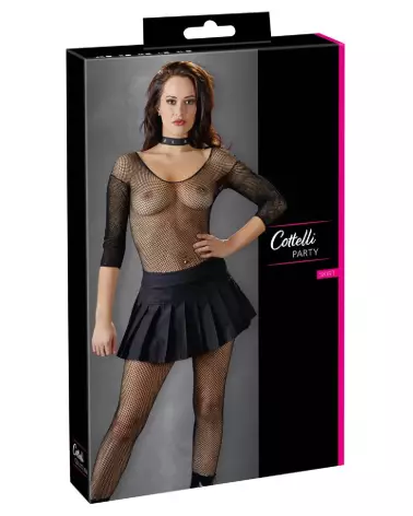 Mini jupe plissée sexy Cottelli PARTY en style élégant et tendance-1