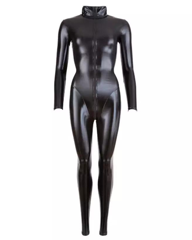 Jumpsuit à manches longues Cottelli PARTY en style fetish élégant-6
