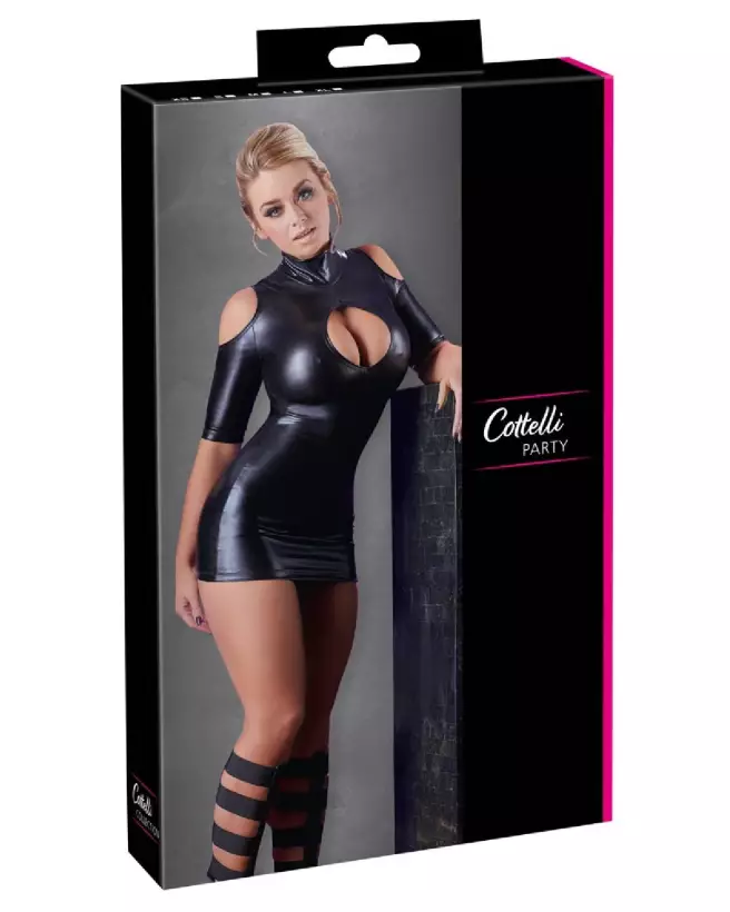 Robe Cold Shoulder Cottelli PARTY élégante pour soirées fetish-1