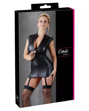 Robe à Bretelles Suspendues Cottelli PARTY en Tenue Fetish-1