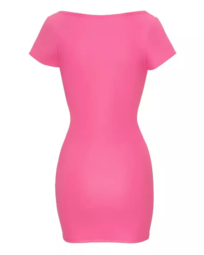 Robe Hot Pink Cottelli PARTY élégante et séduisante pour soirées-7