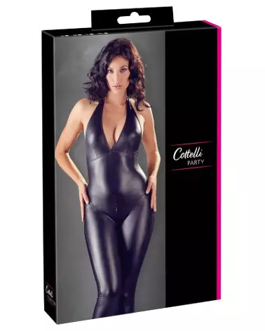 Jumpsuit Matte PVC Cottelli Party pour soirées fetish chic-1