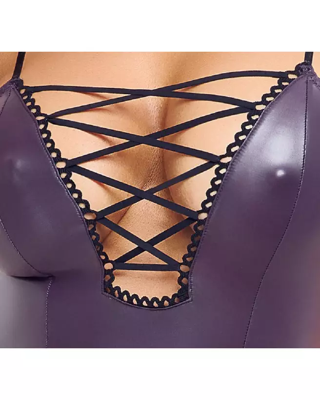 Robe Lacing en cuir Cottelli PARTY pour soirées fetish-5